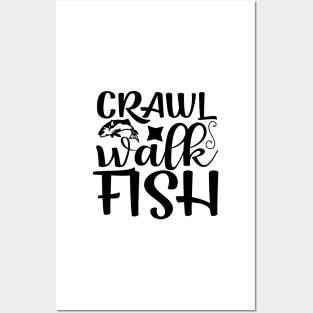 Wishing I Was Fishing - Less Talk More Fishing - Gift For Fishing Lovers, Fisherman - Black And White Simple Font Posters and Art